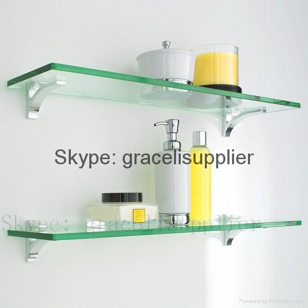 CUSTOMIZED SIZE CLEAR TEMPERED  GLASS SHELVES 