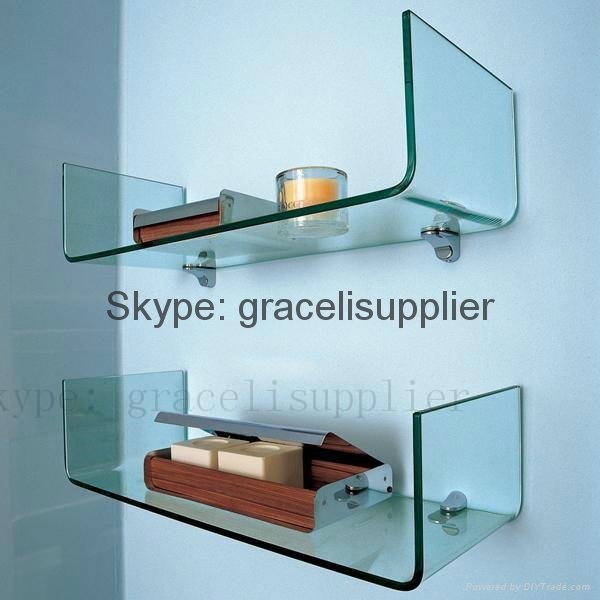 CUSTOMIZED SIZE CLEAR TEMPERED  GLASS SHELVES  4