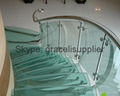 High quality Morden Comercial (interior) floor Stair thermoformed Glass / Glass  2