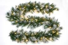 frosted garland  XRT090MWCX190FAL