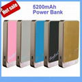 portable vip-tek power bank 5200mah lipo