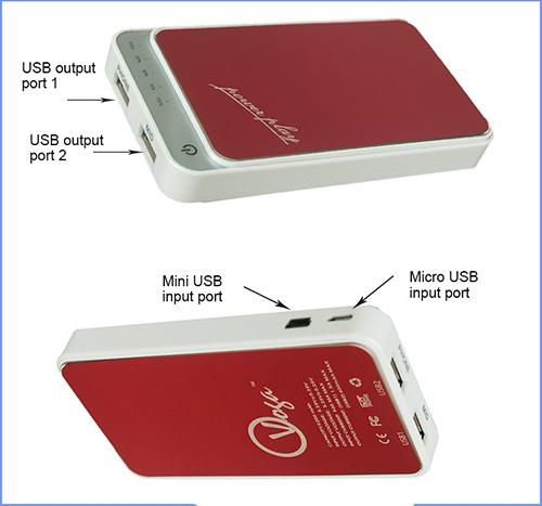 portable vip-tek power bank 5200mah lipo for mobile phone digtal devices 3