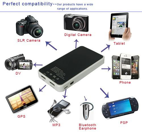 portable vip-tek power bank 5200mah lipo for mobile phone digtal devices 4