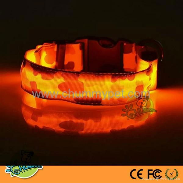 Crystal TPU & Nylon Webbing LED Pet Collar & Leashes 