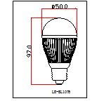 New Style High Power LED Bulb LOights 3W 2