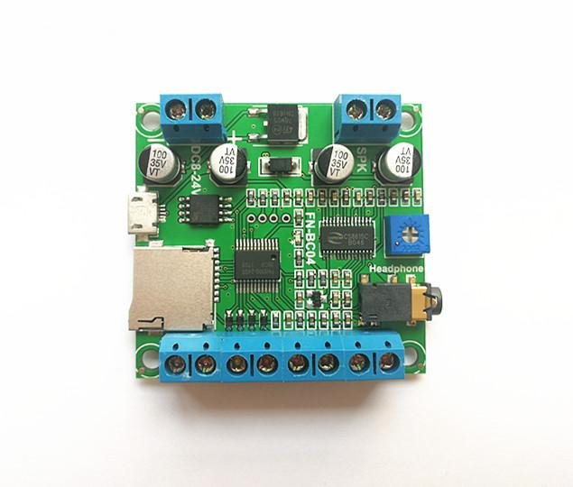 4 Button Triggered MP3 Sound Module with 15W Amplifier