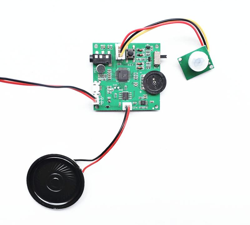 PIR Motion Sensor Audio Player Voice Recorder Based  4