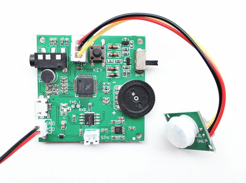 PIR Motion Sensor Audio Player Voice Recorder Based 