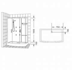 Shower cabin 8229