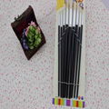 9pcs hot sale new professional design black nail art design brushes set painting