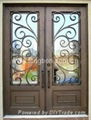 wrought iron door grill