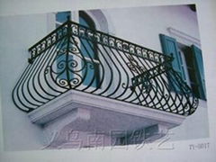 wrought iron balcony