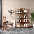 Simple generous bamboo reading room