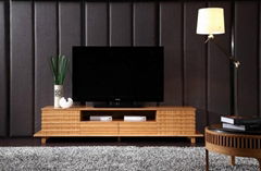 Unique design bamboo living room TV cabinet stand