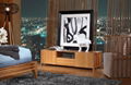 Unique design bamboo living room TV cabinet stand 5