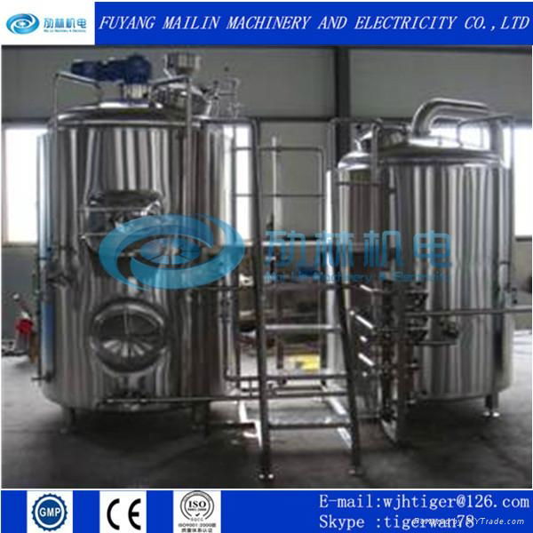 combined type steam heated brewery equipment 