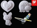 Gypsum DIY Painting Sets Fridge Magnet 4