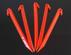 Plastic tent peg stake,tent nail hook ground pin camping accessory