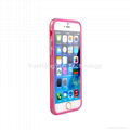 Silicone & Plastic Bumper Frame Case Metal Buttons for iPhone 6  4