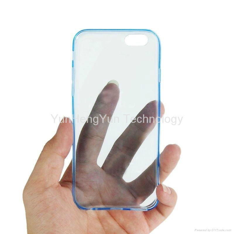 Ultra Slim Crystal Clear Soft TPU Cover Case Skin for iPhone 6 thin case 3