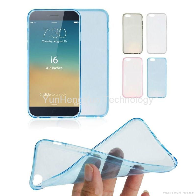 Ultra Slim Crystal Clear Soft TPU Cover Case Skin for iPhone 6 thin case