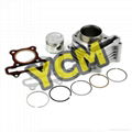 GY6-50 cylinder assy 39mm with piston