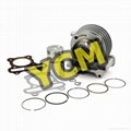 GY6-50 cylinder assy 39mm with piston and rings scooter engine parts