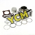 GY6-50 cylinder assy 39mm with piston and rings scooter engine parts