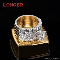 Luxury personality female wedding party diamond ring wedding rings wedding bands