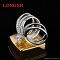 Luxury personality female wedding party diamond ring wedding rings wedding bands 2