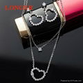 tiger head AAA zircon necklaces for