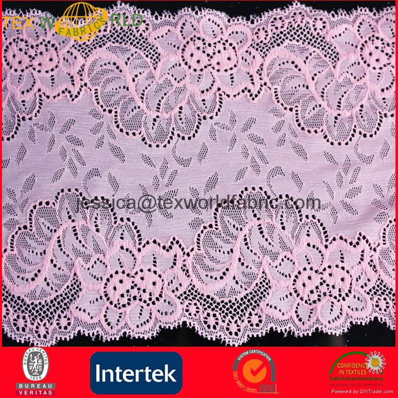 Nylon Stretch Tricot Guilpure Lace Fabric for Underwear (JNE31145) 3