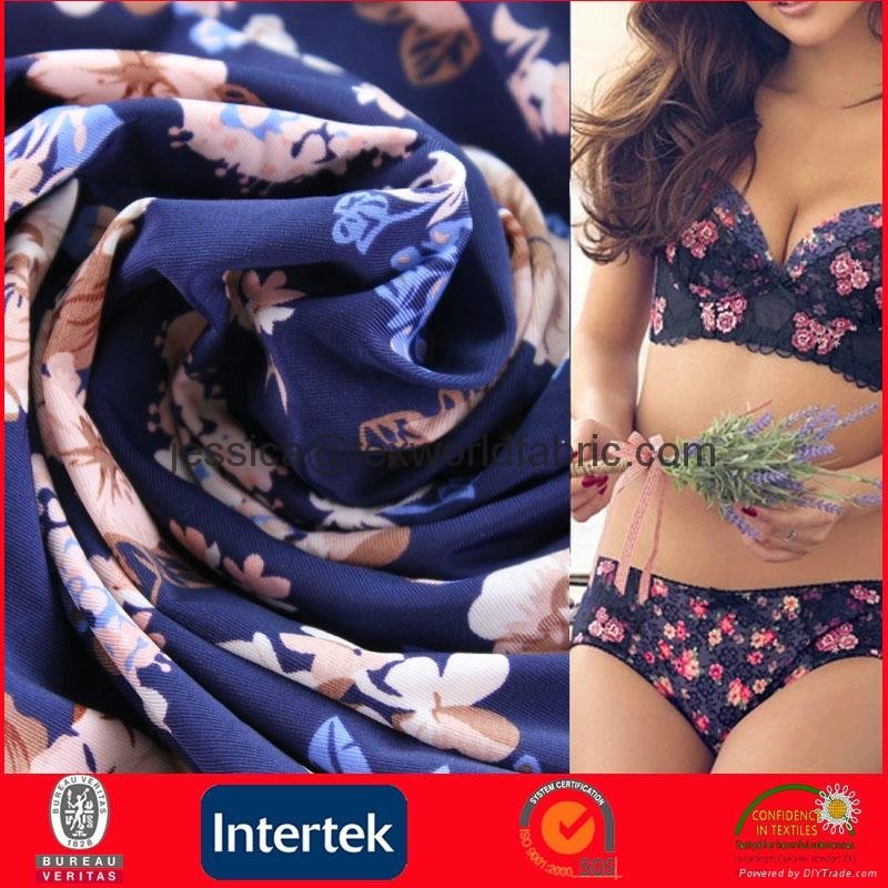 Knitted Nylon Elastic Stretch Spandex Fabric for Underwear (JNS018)