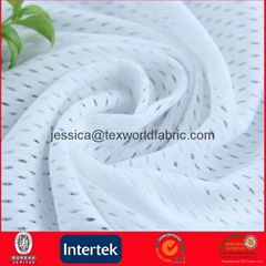 100%Polyester Tricot Mesh Lining Fabric for Sportswear (JP2101)