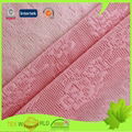 Pink Jacquard Knitted Stretch Spandex Mesh Lace Fabric 2