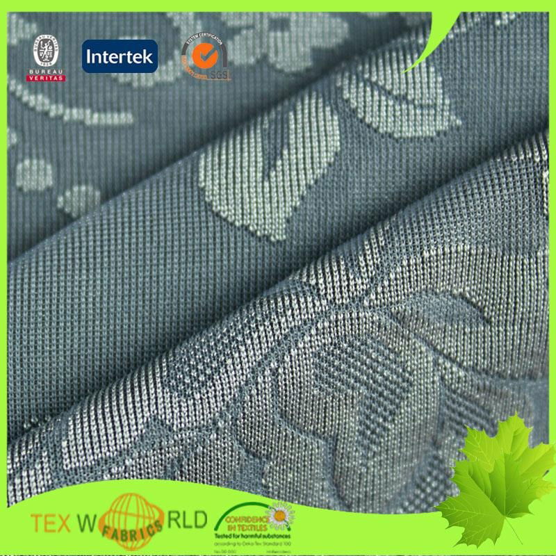 Flower Jacquard 59'' Nylon Spandex Blend Stretch Fabric