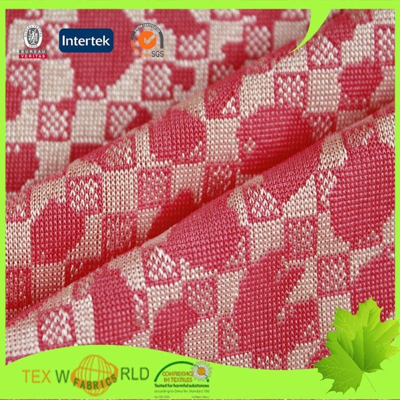 Flower Jacquard 59'' Nylon Spandex Blend Stretch Fabric 4