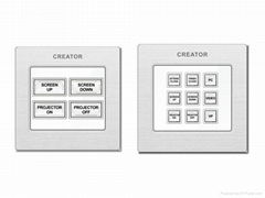 4/9 keys wall panel