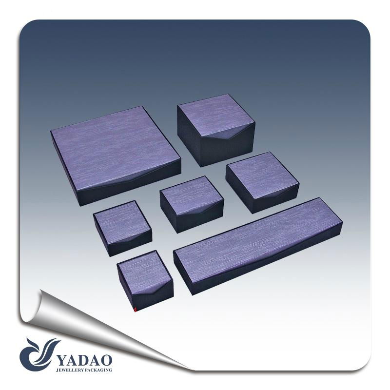 China jewelry packaging manufacturer of Luxury noble purple paper jewelry and gi 3