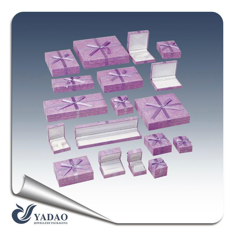 China jewelry packaging manufacturer of Luxury noble purple paper jewelry and gi 4