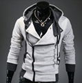 Hot sell direct dyeing fabric plain zipper fashion stylish men's comfort warm ho