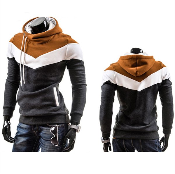 2014 Fashionable Wholesale High Quality Contrast color Custom Sweatshirts Hoodie 2