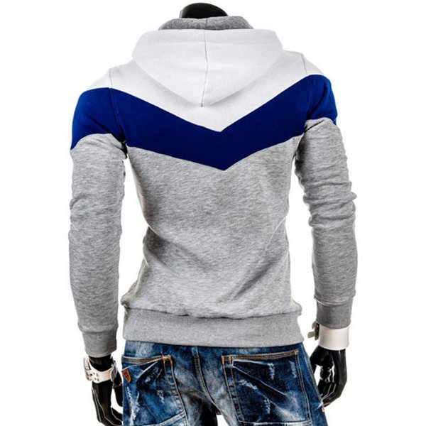 2014 Fashionable Wholesale High Quality Contrast color Custom Sweatshirts Hoodie 4