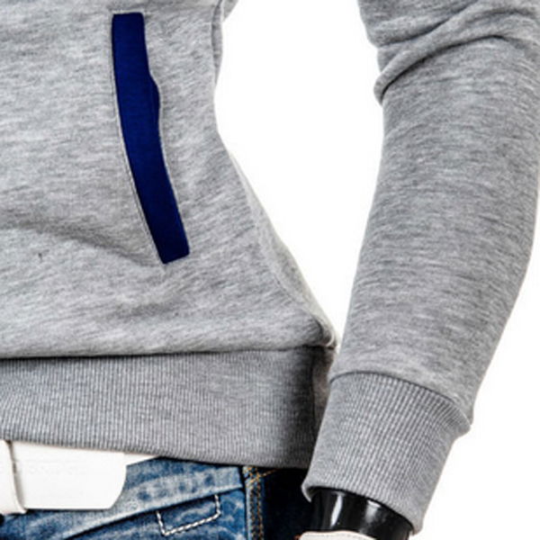 2014 Fashionable Wholesale High Quality Contrast color Custom Sweatshirts Hoodie 5