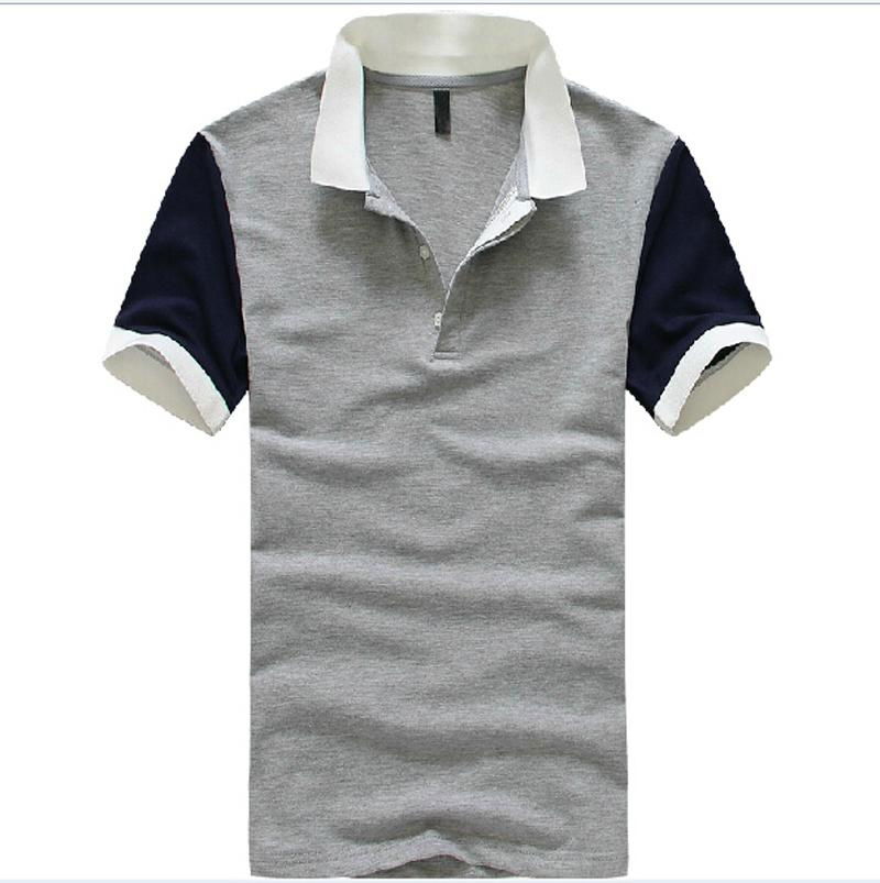 Grey blue bulk blank polo shirts for men, 100% cotton men blank polo ...