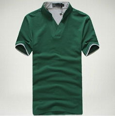 Tight fit v neck mens polo shirts 2014/wholesale polo shirt for men