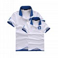 2014 latest new design polo t shirt with embroidery for lovers factory