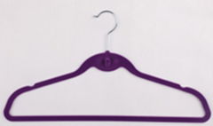 Suit hanger  with built-in hook