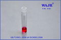 1ml clear shell vials, 8mm PE-Plug, without insertion  3