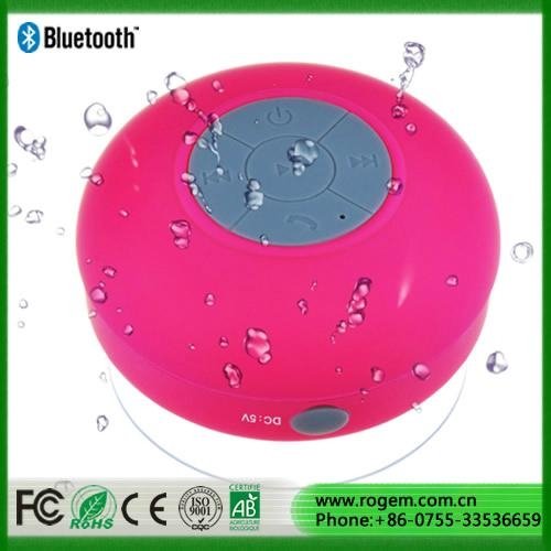 2014 High Quality Waterproof wireless Shower Bluetooth speaker 5
